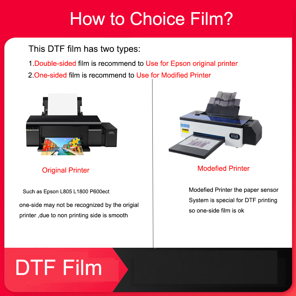 A4 filme dtf 75u transparente  - Dtf Film Roll A3 avaliação e preço