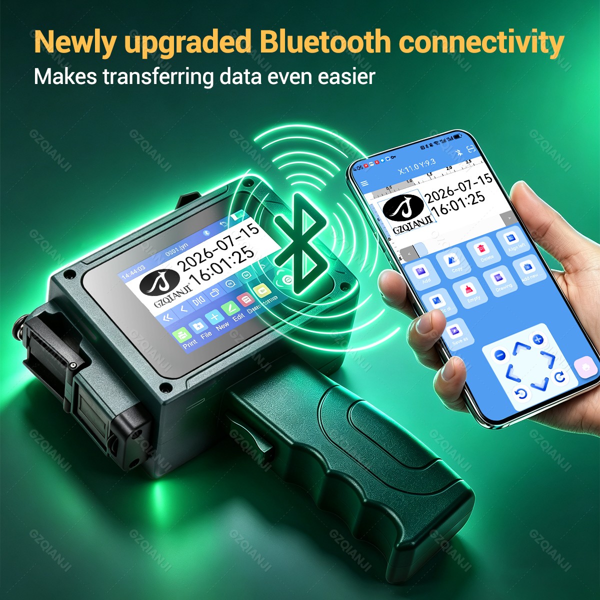 Impressora Mini Inkjet Bluetoo - Commercial Printing Logo avaliação e preço