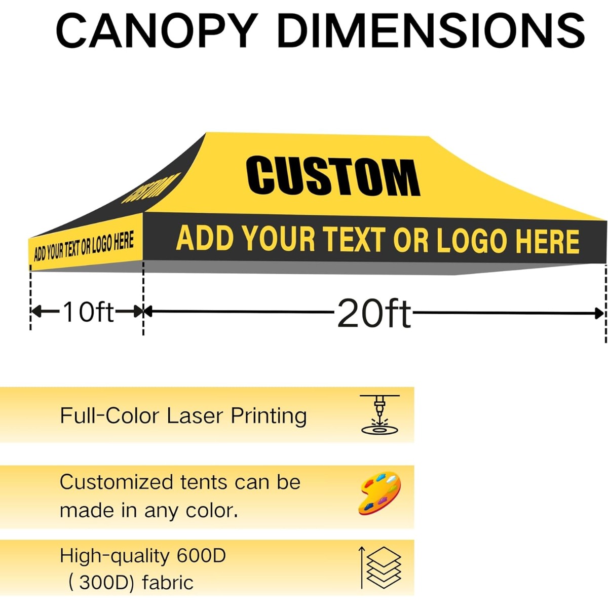Teto de Tenda Personalizado 10 - Commercial Printing Logo avaliação e preço